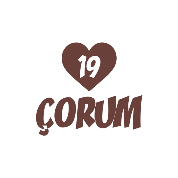 Kalpli 19 Çorum Araba Sticker 17x17 Cm Kahverengi ürün görseli 1