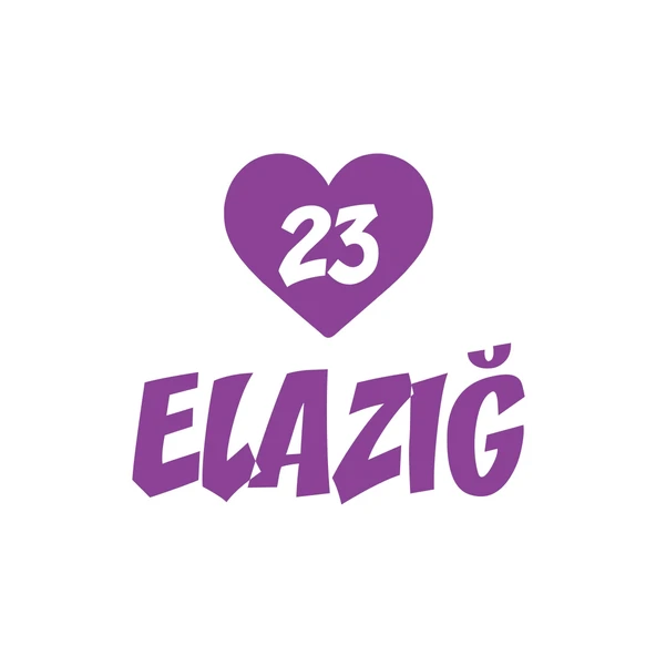Kalpli 23 Elazığ Araba Sticker 17x17 Cm Mor ürün görseli 1