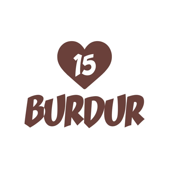 Kalpli 15 Burdur Araba Sticker 17x17 Cm Kahverengi ürün görseli 1