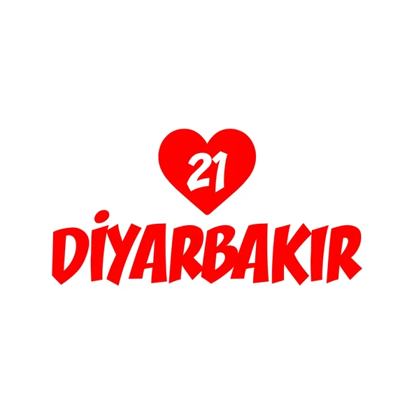 Kalpli 21 Diyarbakır Araba Sticker 17x17 Cm Kırmızı ürün görseli 1