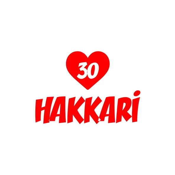 Kalpli 30 Hakkari Araba Sticker 17x17 Cm Kırmızı ürün görseli 1