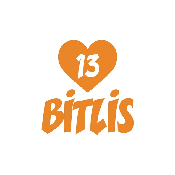 Kalpli 13 Bitlis Araba Sticker 17x17 Cm Turuncu ürün görseli 1