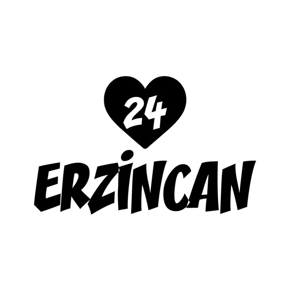 Kalpli 24 Erzincan Araba Sticker 17x17 Cm Siyah ürün görseli 1