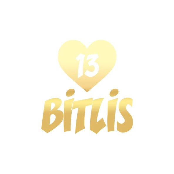 Kalpli 13 Bitlis Araba Sticker 17x17 Cm Gold ürün görseli 1