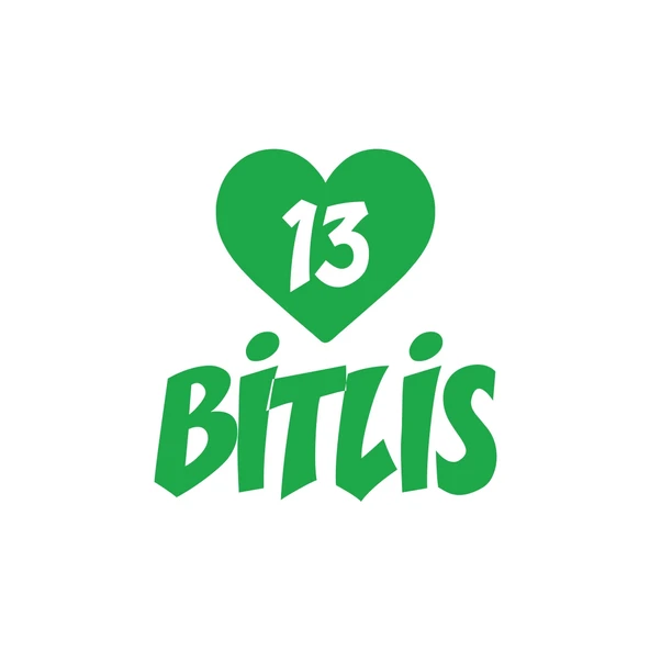 Kalpli 13 Bitlis Araba Sticker 17x17 Cm Yeşil ürün görseli 1