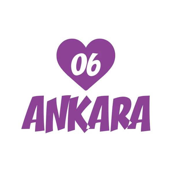 Kalpli 06 Ankara Araba Sticker 17x17 Cm Mor ürün görseli 1