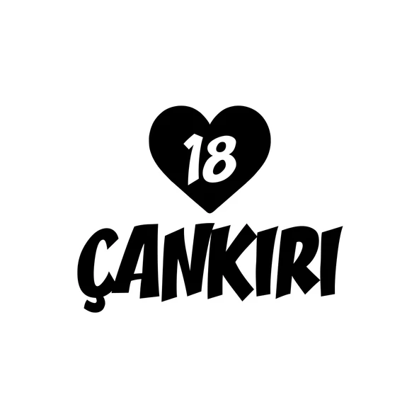 Kalpli 18 Çankırı Araba Sticker 17x17 Cm Siyah ürün görseli 1