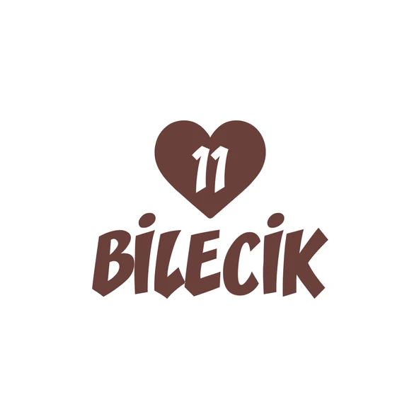 Kalpli 11 Bilecik Araba Sticker 17x17 Cm Kahverengi ürün görseli 1