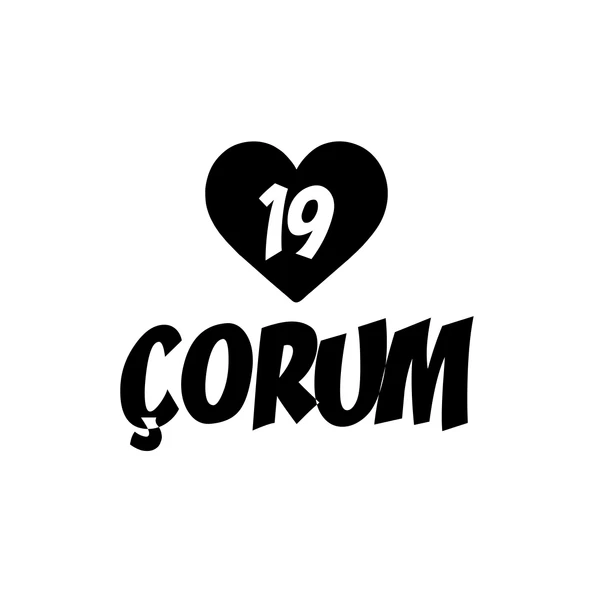 Kalpli 19 Çorum Araba Sticker 17x17 Cm Siyah ürün görseli 1