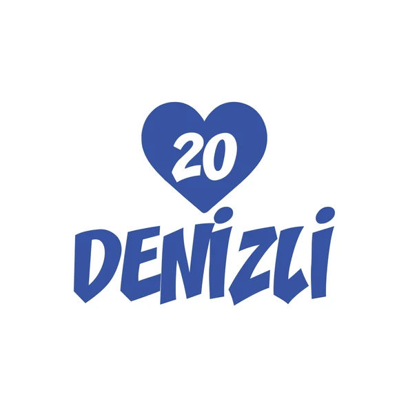 Kalpli 20 Denizli Araba Sticker 17x17 Cm Mavi ürün görseli 1