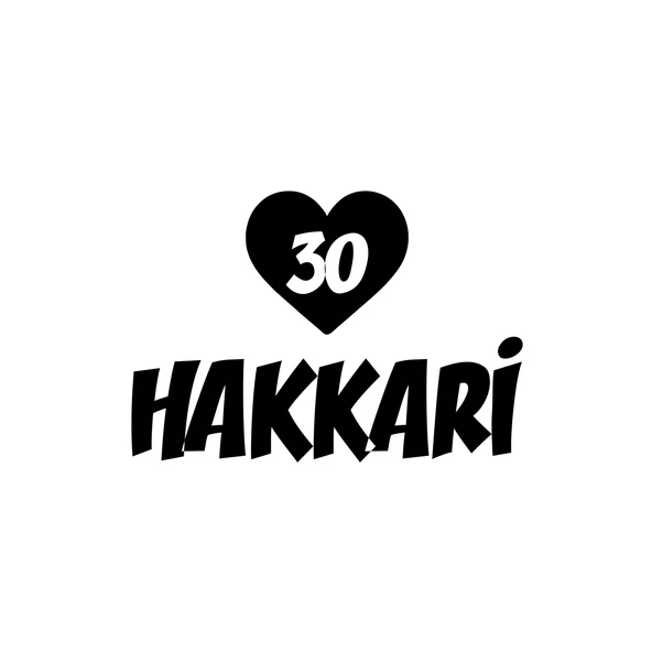Kalpli 30 Hakkari Araba Sticker 17x17 Cm Siyah ürün görseli 1