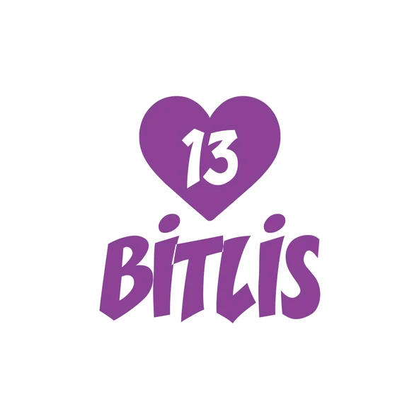Kalpli 13 Bitlis Araba Sticker 17x17 Cm Mor ürün görseli 1