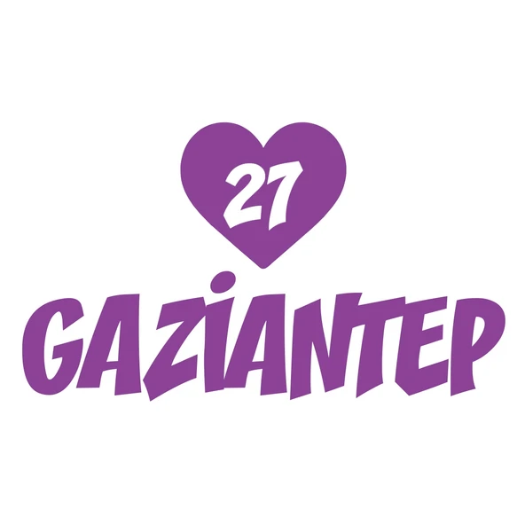 Kalpli 27 Gaziantep Araba Sticker 17x17 Cm Mor ürün görseli 1