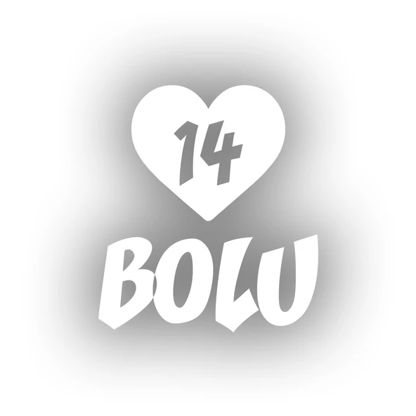 Kalpli 14 Bolu Araba Sticker 17x17 Cm Beyaz ürün görseli 1