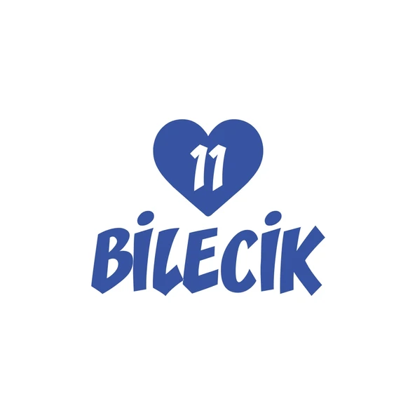Kalpli 11 Bilecik Araba Sticker 17x17 Cm Mavi ürün görseli 1