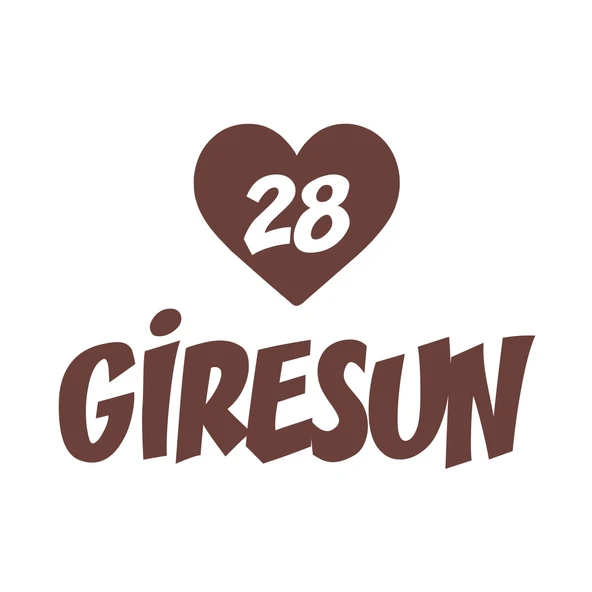 Kalpli 28 Giresun Araba Sticker 17x17 Cm Kahverengi ürün görseli 1