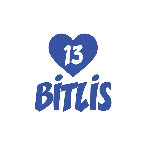 Kalpli 13 Bitlis Araba Sticker 17x17 Cm Mavi ürün görseli 1