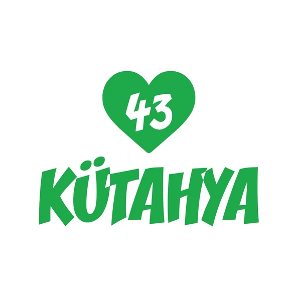 Kalpli 43 Kütahya Araba Sticker 17x17 Cm Yeşil ürün görseli 1