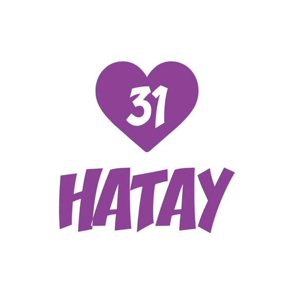 Kalpli 31 Hatay Araba Sticker 17x17 Cm Mor ürün görseli 1