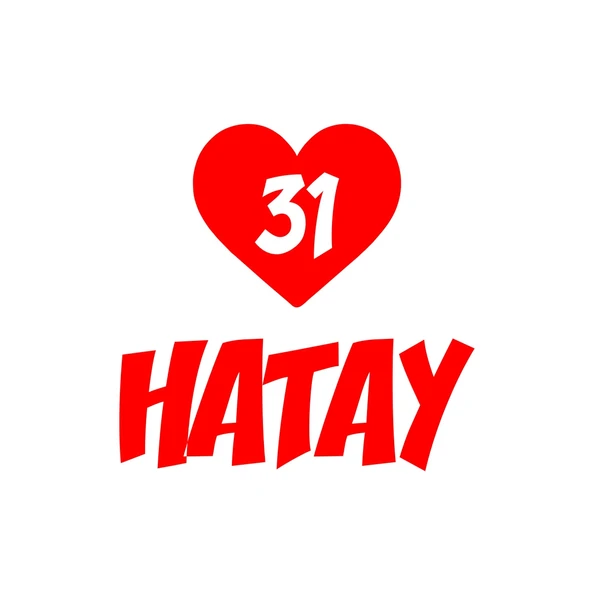 Kalpli 31 Hatay Araba Sticker 17x17 Cm Kırmızı ürün görseli 1