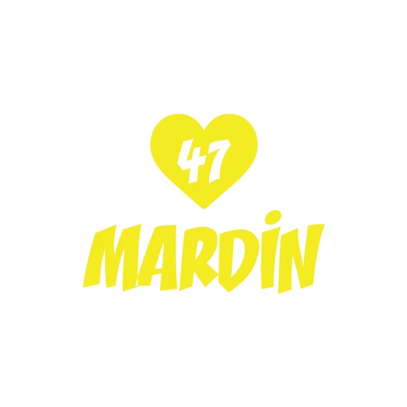 Kalpli 47 Mardin Araba Sticker 17x17 Cm Sarı ürün görseli 1