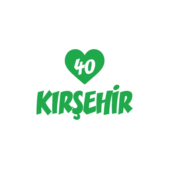 Kalpli 40 Kırşehir Araba Sticker 17x17 Cm Yeşil ürün görseli 1