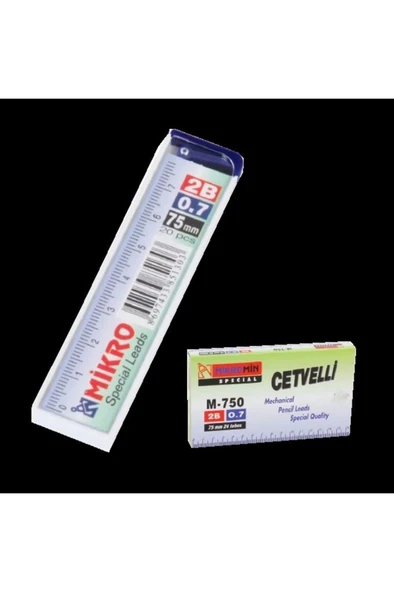 Mikro Min Uç M-750 0.7 Mm Cetvelli 75 Mm - 24 Adet ürün görseli 1