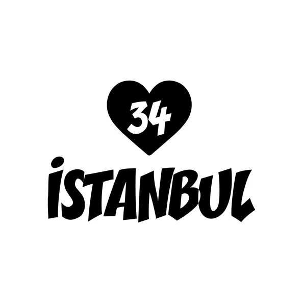 Kalpli 34 İstanbul Araba Sticker 17x17 Cm Siyah ürün görseli 1