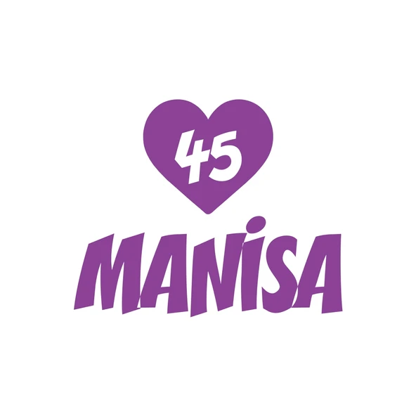 Kalpli 45 Manisa Araba Sticker 17x17 Cm Mor ürün görseli 1