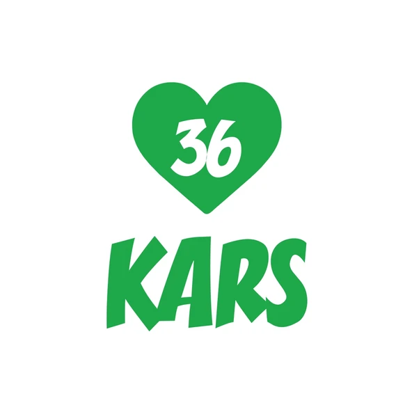 Kalpli 36 Kars Araba Sticker 17x17 Cm Yeşil ürün görseli 1