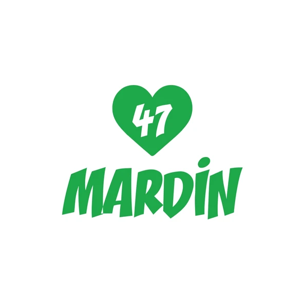Kalpli 47 Mardin Araba Sticker 17x17 Cm Yeşil ürün görseli 1