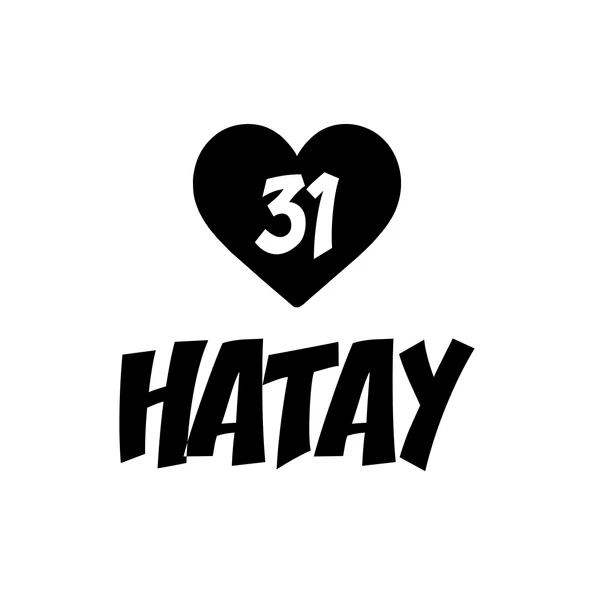 Kalpli 31 Hatay Araba Sticker 17x17 Cm Siyah ürün görseli 1