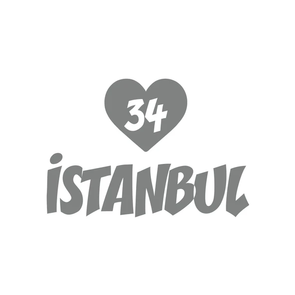 Kalpli 34 İstanbul Araba Sticker 17x17 Cm Gri ürün görseli 1