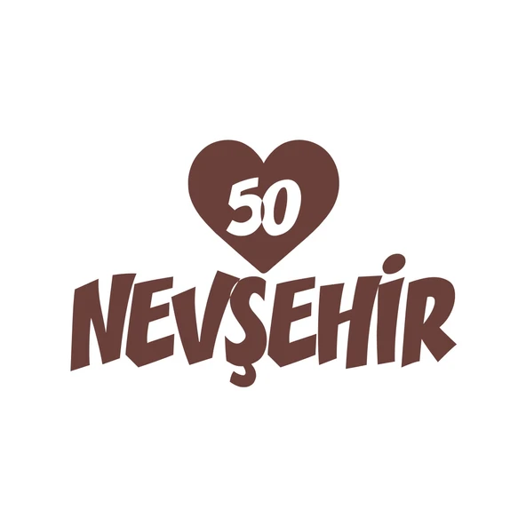 Kalpli 50 Nevşehir Araba Sticker 17x17 Cm Kahverengi ürün görseli 1