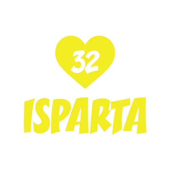 Kalpli 32 Isparta Araba Sticker 17x17 Cm Sarı ürün görseli 1