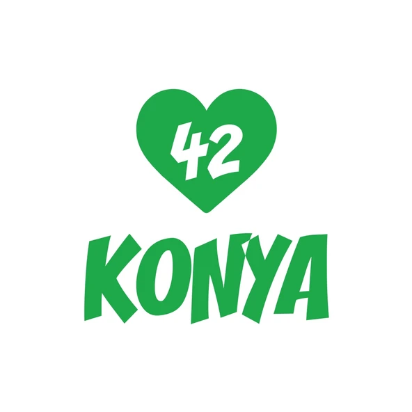 Kalpli 42 Konya Araba Sticker 17x17 Cm Yeşil ürün görseli 1