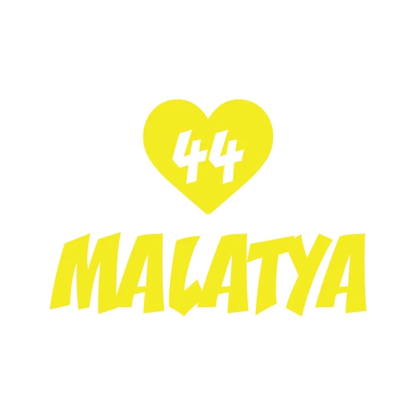Kalpli 44 Malatya Araba Sticker 17x17 Cm Sarı ürün görseli 1