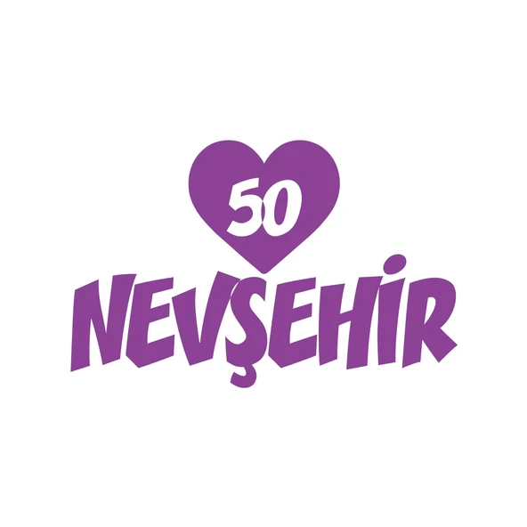 Kalpli 50 Nevşehir Araba Sticker 17x17 Cm Mor ürün görseli 1