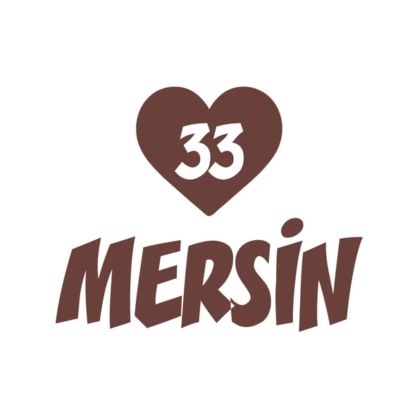 Kalpli 33 Mersin Araba Sticker 17x17 Cm Kahverengi ürün görseli 1