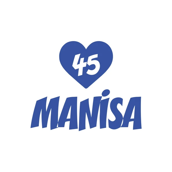 Kalpli 45 Manisa Araba Sticker 17x17 Cm Mavi ürün görseli 1