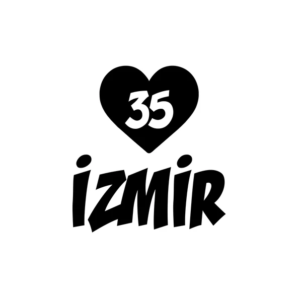 Kalpli 35 İzmir Araba Sticker 17x17 Cm Siyah ürün görseli 1