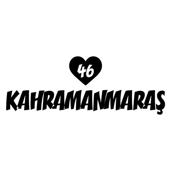 Kalpli 46 Kahramanmaraş Araba Sticker 17x17 Cm Siyah ürün görseli 1