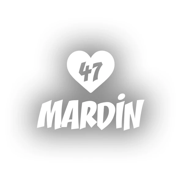 Kalpli 47 Mardin Araba Sticker 17x17 Cm Beyaz ürün görseli 1
