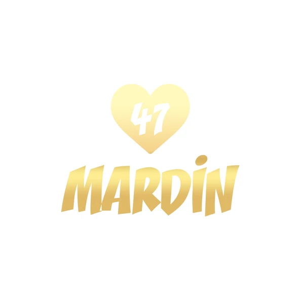 Kalpli 47 Mardin Araba Sticker 17x17 Cm Gold ürün görseli 1