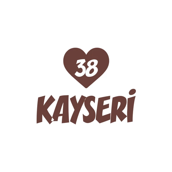 Kalpli 38 Kayseri Araba Sticker 17x17 Cm Kahverengi ürün görseli 1