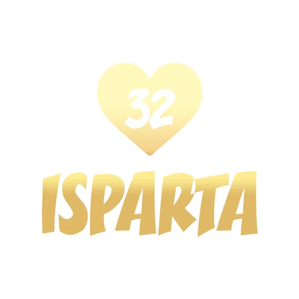 Kalpli 32 Isparta Araba Sticker 17x17 Cm Gold ürün görseli 1