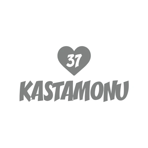 Kalpli 37 Kastamonu Araba Sticker 17x17 Cm Gri ürün görseli 1