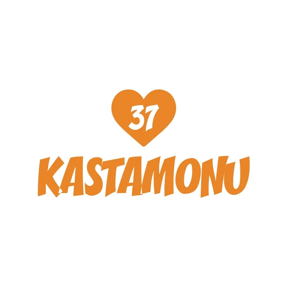 Kalpli 37 Kastamonu Araba Sticker 17x17 Cm Turuncu ürün görseli 1