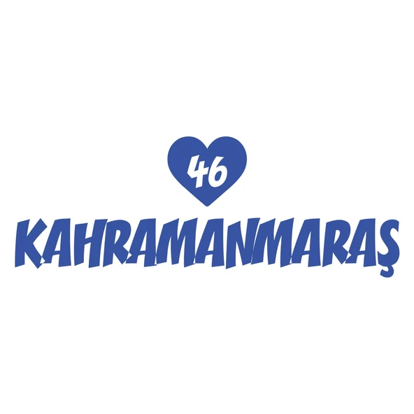Kalpli 46 Kahramanmaraş Araba Sticker 17x17 Cm Mavi ürün görseli 1