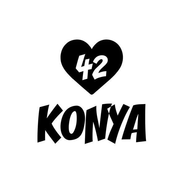 Kalpli 42 Konya Araba Sticker 17x17 Cm Siyah ürün görseli 1